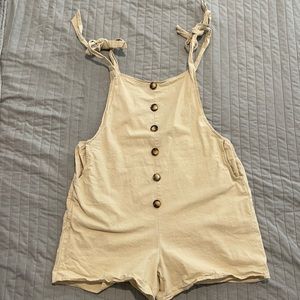 MissGuided Linen Overalls